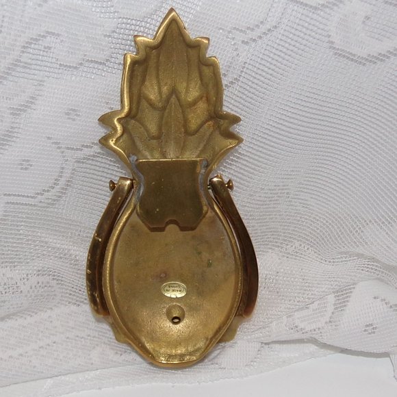 Vintage Avon Solid Brass Pineapple Hospitality Door Knocker, New in Package - Picture 2 of 5